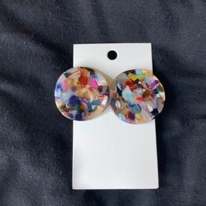 Colorful stud earrings